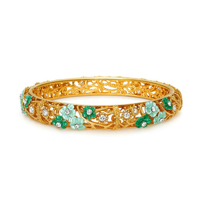 Blue Bloom Bangle