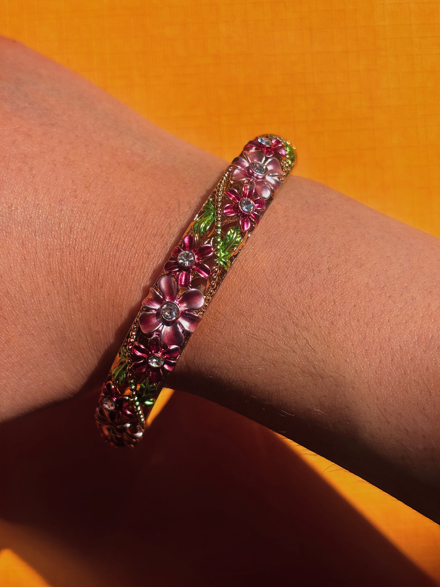 Pink Bloom Bangle