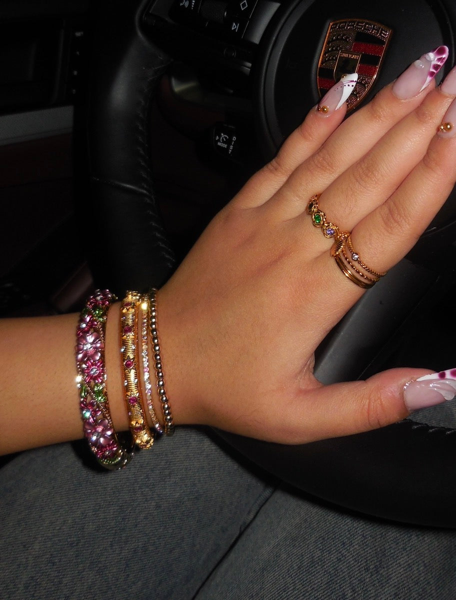 Pink Bloom Bangle